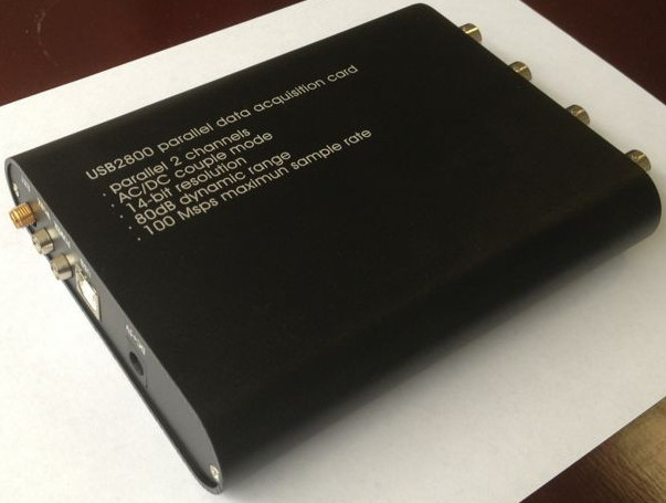 USB2800:并行2Ch14bits100Msps高速数据采集卡